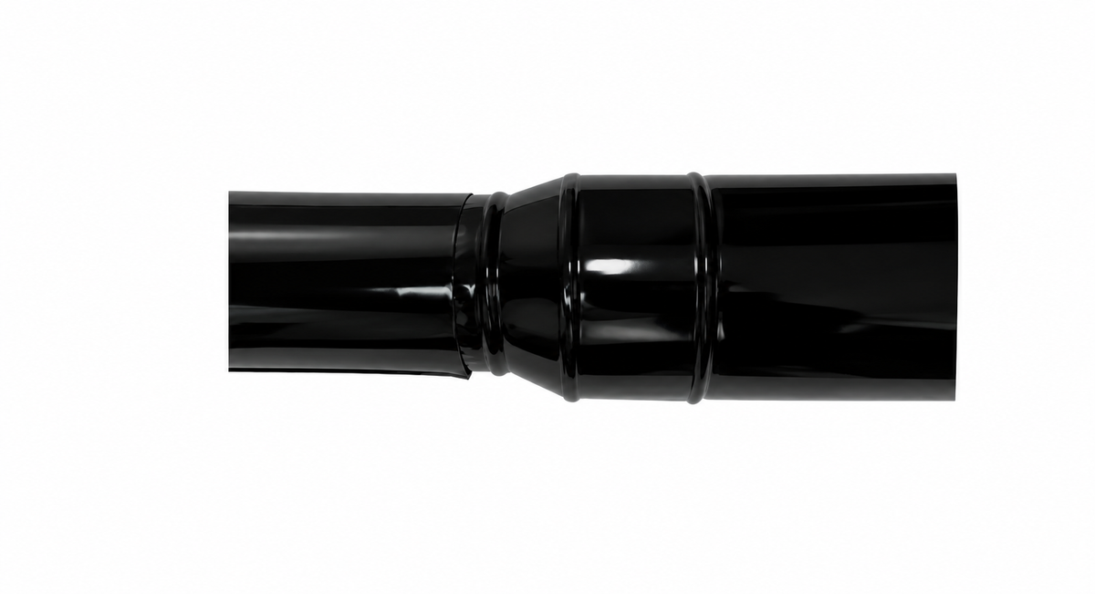 Reducción para chimeneas en Acero Negro Vitrificado - Serie Lisa