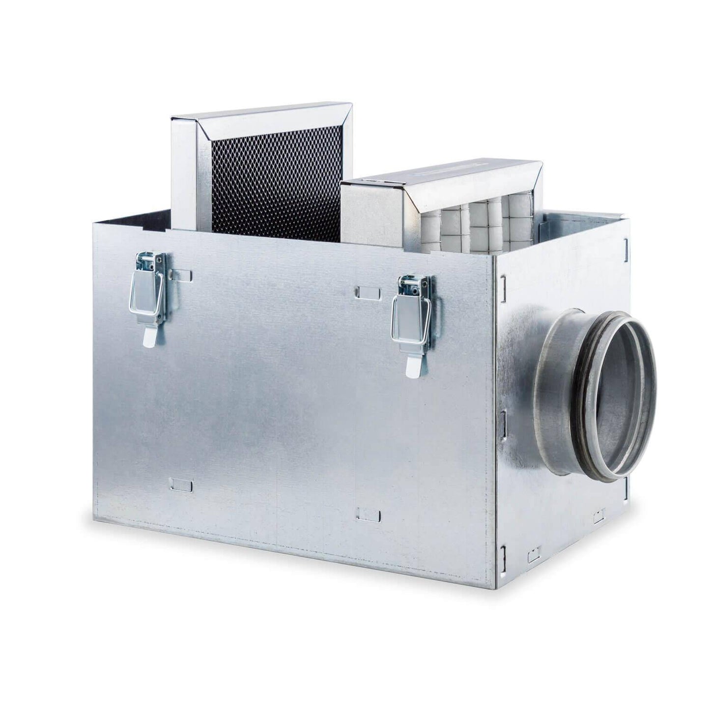 Caja Portafiltros de Acero Galvanizado para Filtros de Panel