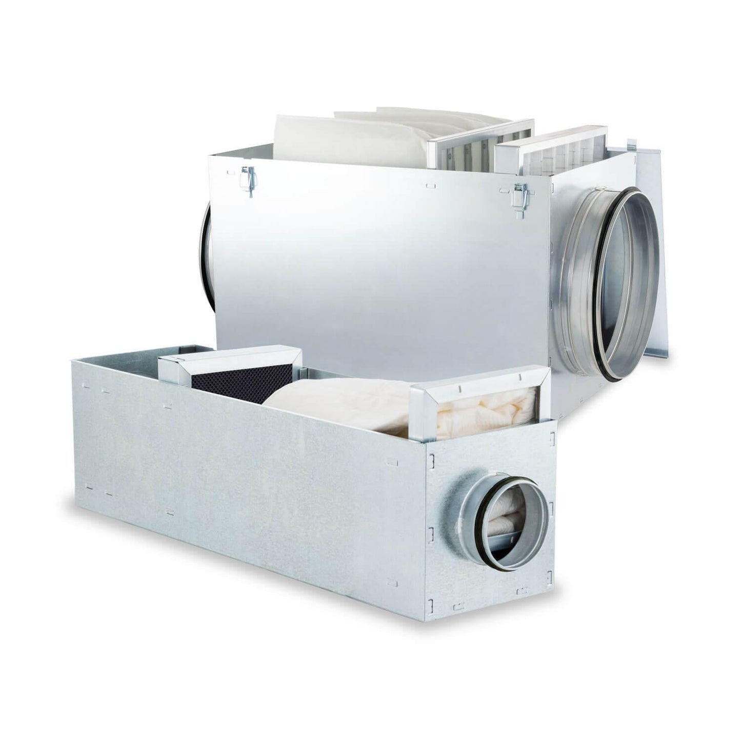 Caja Portafiltros de Acero Galvanizado para Filtros de Bolsa y Panel