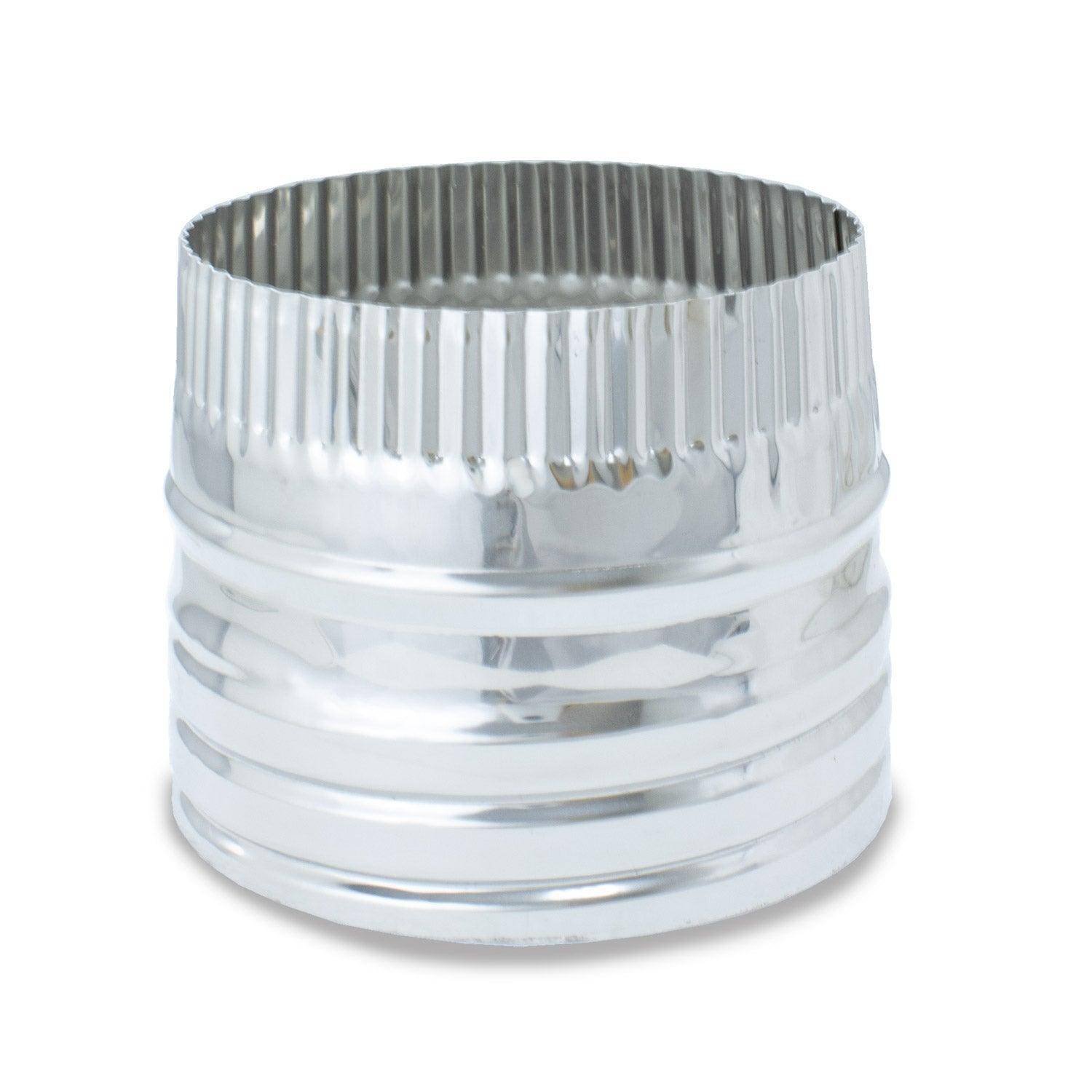 Convertidor de Tubo Liso a Tubo Flexible de Doble Capa Macho en Acero Inoxidable