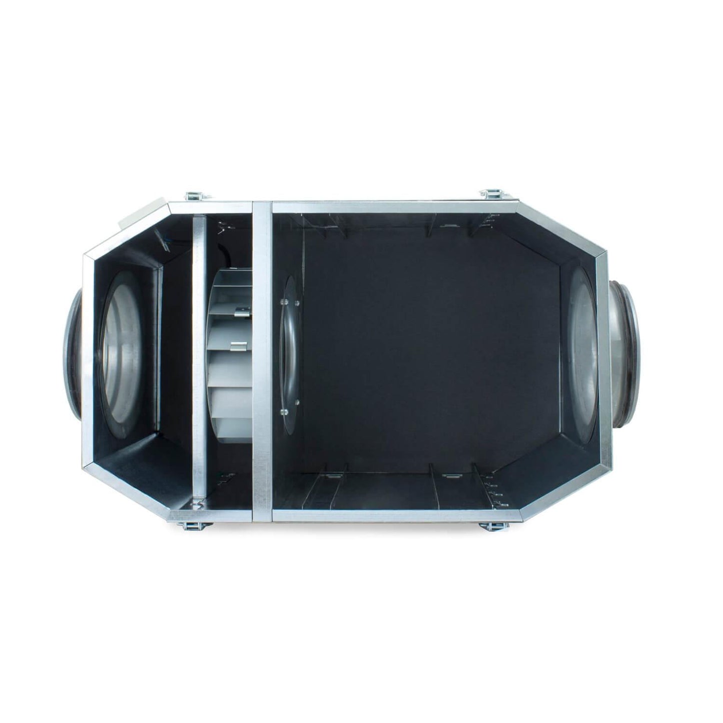 FILVENT Caja Portafiltros de Acero Galvanizado con Ventilador Incorporado para Filtros de Panel