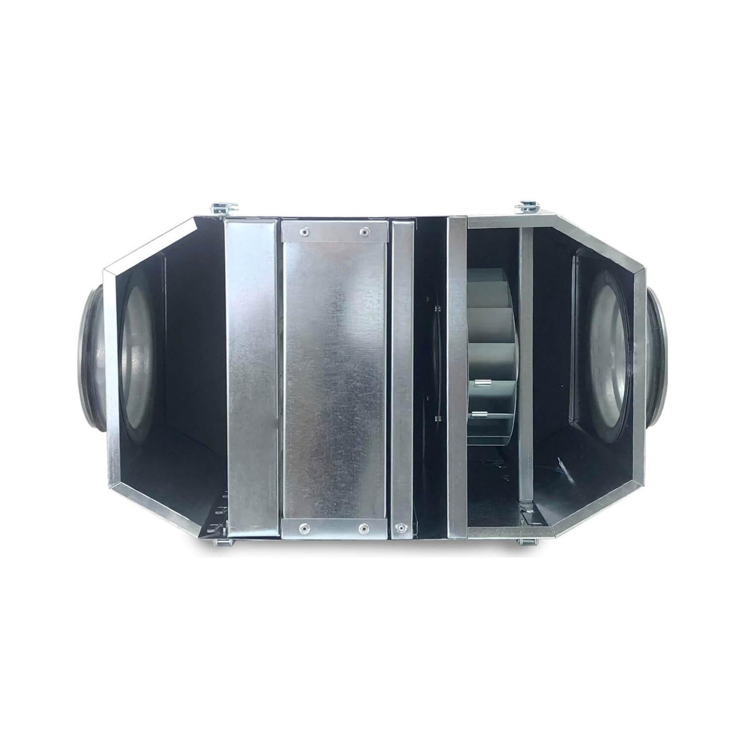 FILVENT Caja Portafiltros de Acero Galvanizado con Ventilador Incorporado para Filtros de Panel