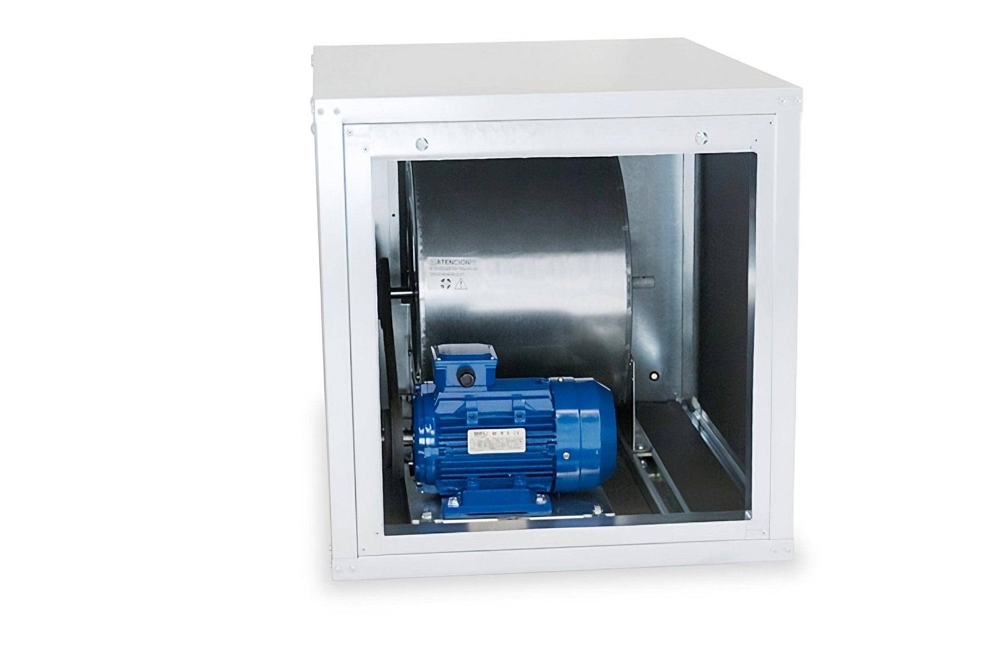 Caja de Ventilación con Turbina Extractora Ventilador Centrifugo de Doble Aspiración y Motor a Transmisión