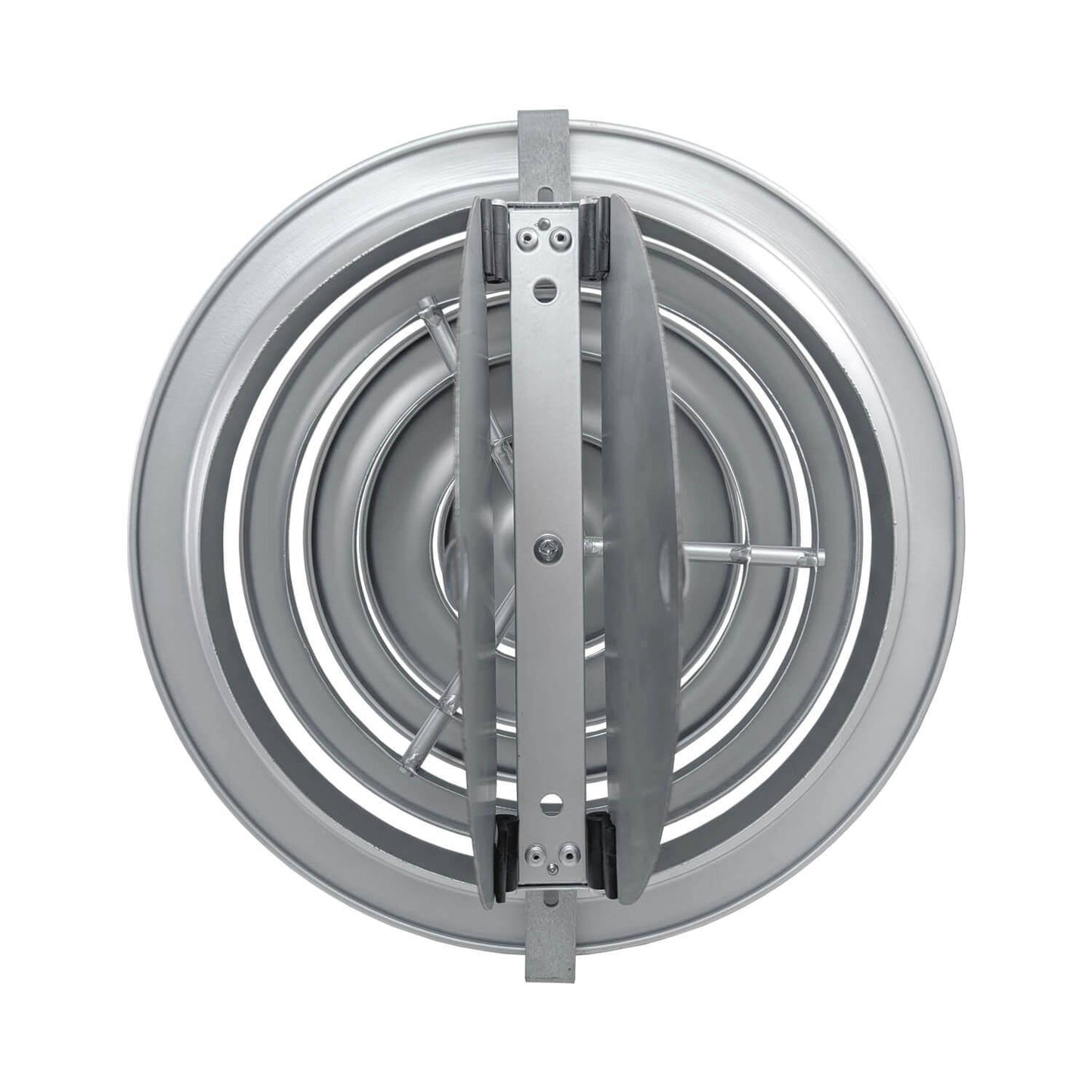 Difusor de Aire Redondo en Aluminio Plateado - Regulable