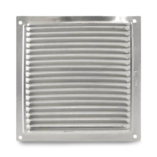 Rejilla Ventilación en Aluminio Plateado para Sobreponer