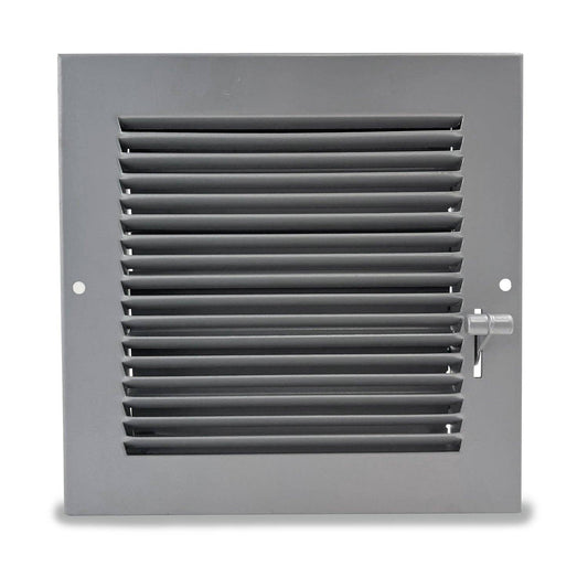 Rejilla Ventilación en Aluminio Gris para Atornillar - Regulable