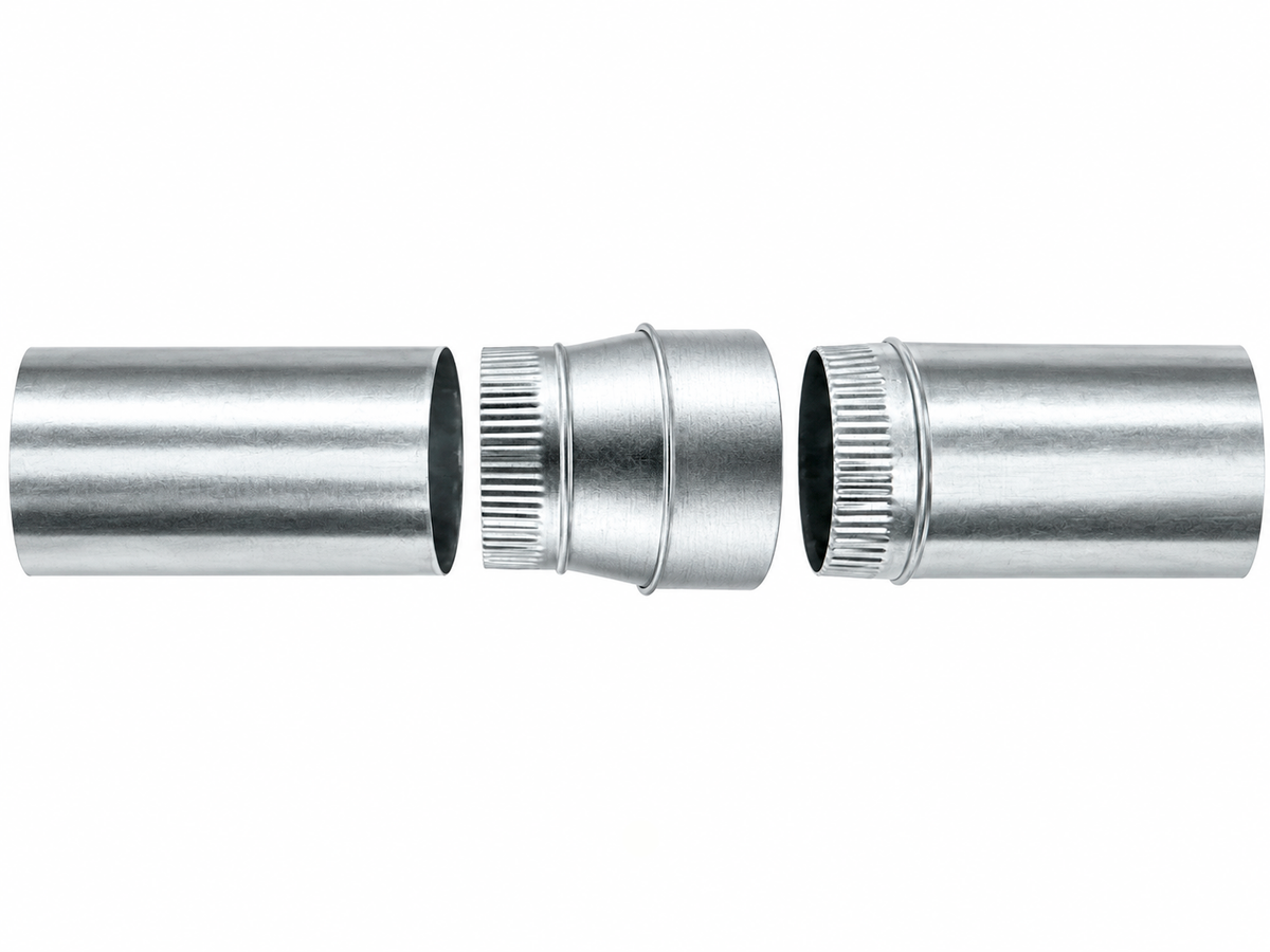 Reducción para chimeneas en Acero Galvanizado - Serie Lisa