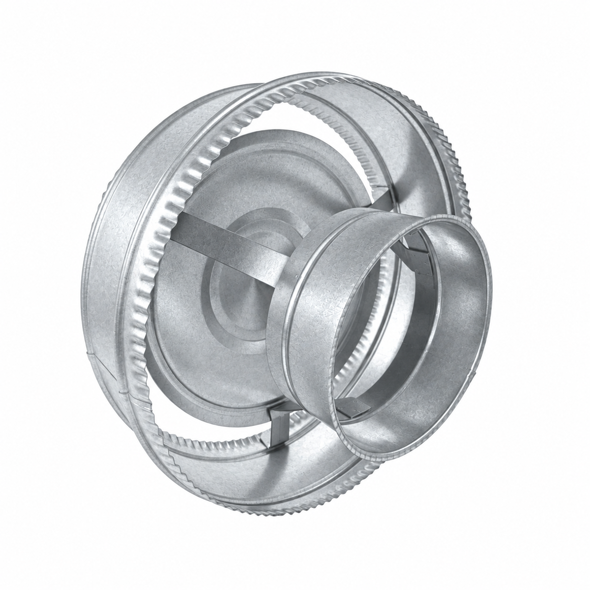 Sombrerete Antirrevocante en Acero Galvanizado para Conductos Aislados - Serie Modular Aislada