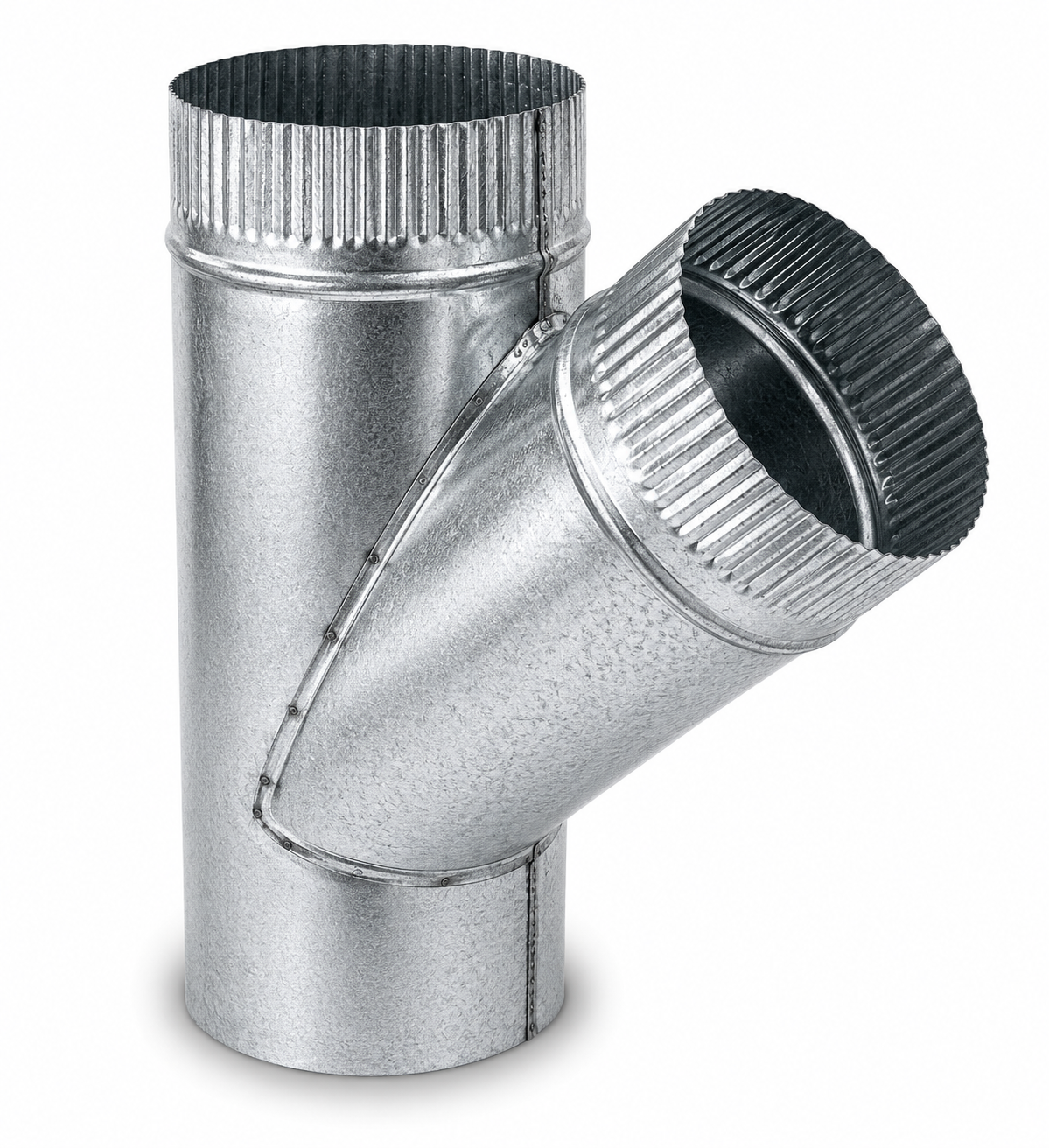TE para chimeneas en Acero Galvanizado - Ángulo 45º - Serie lisa