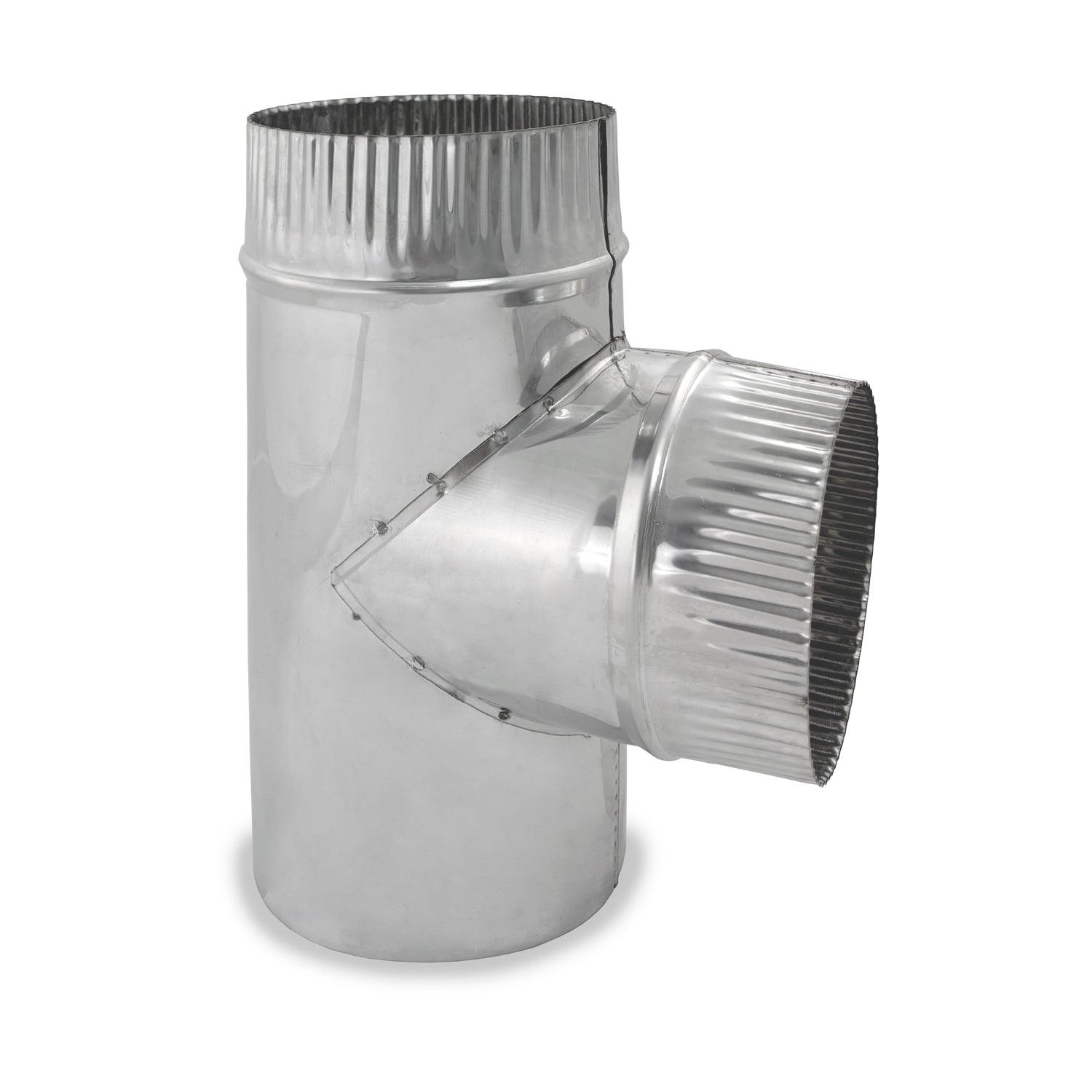 TE para chimeneas en Acero Inoxidable - Ángulo 90º - Serie lisa