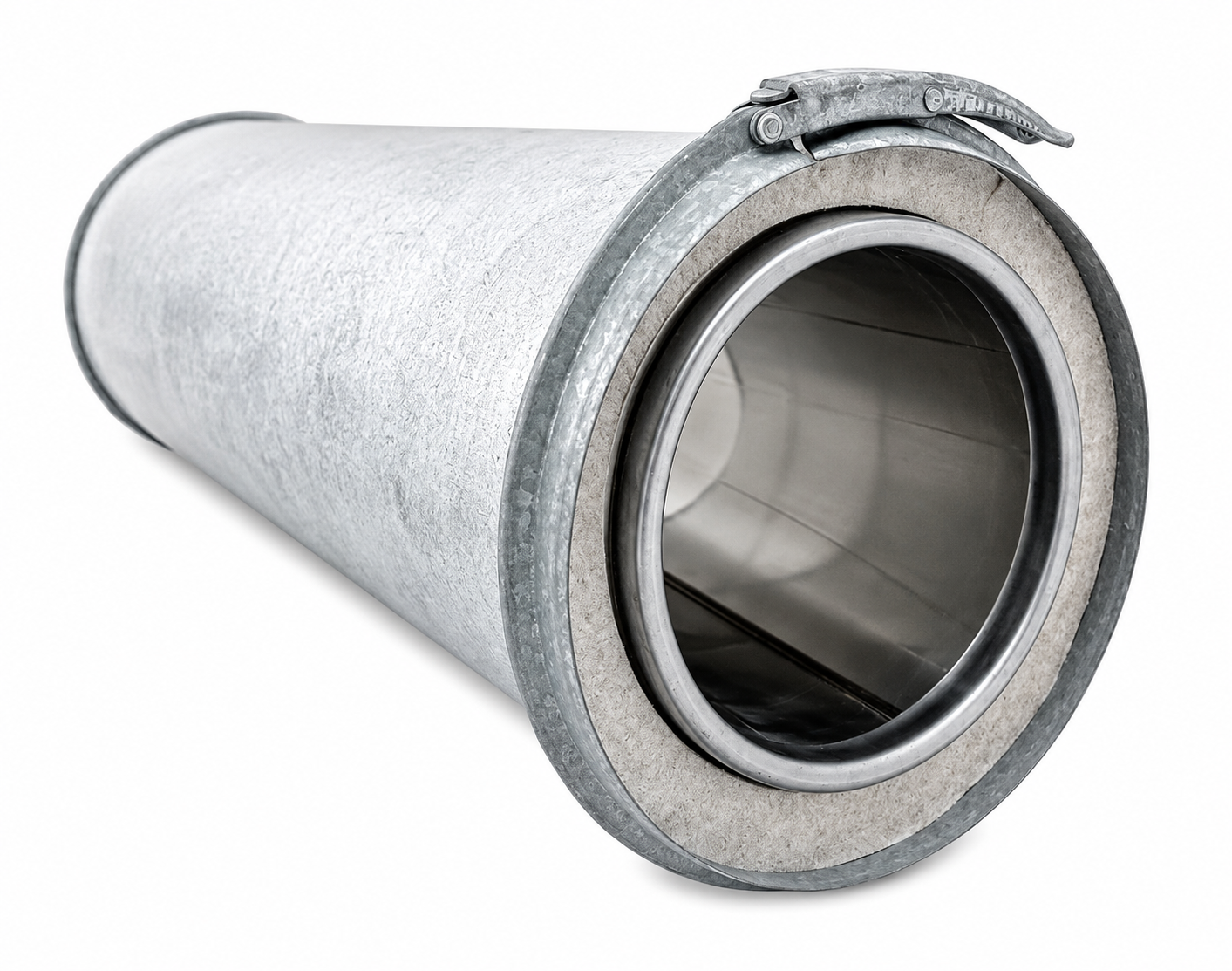 Tubo de Doble Pared Aislado Anticondensación en Acero Galvanizado Longitud 1 m - Serie Modular Aislada