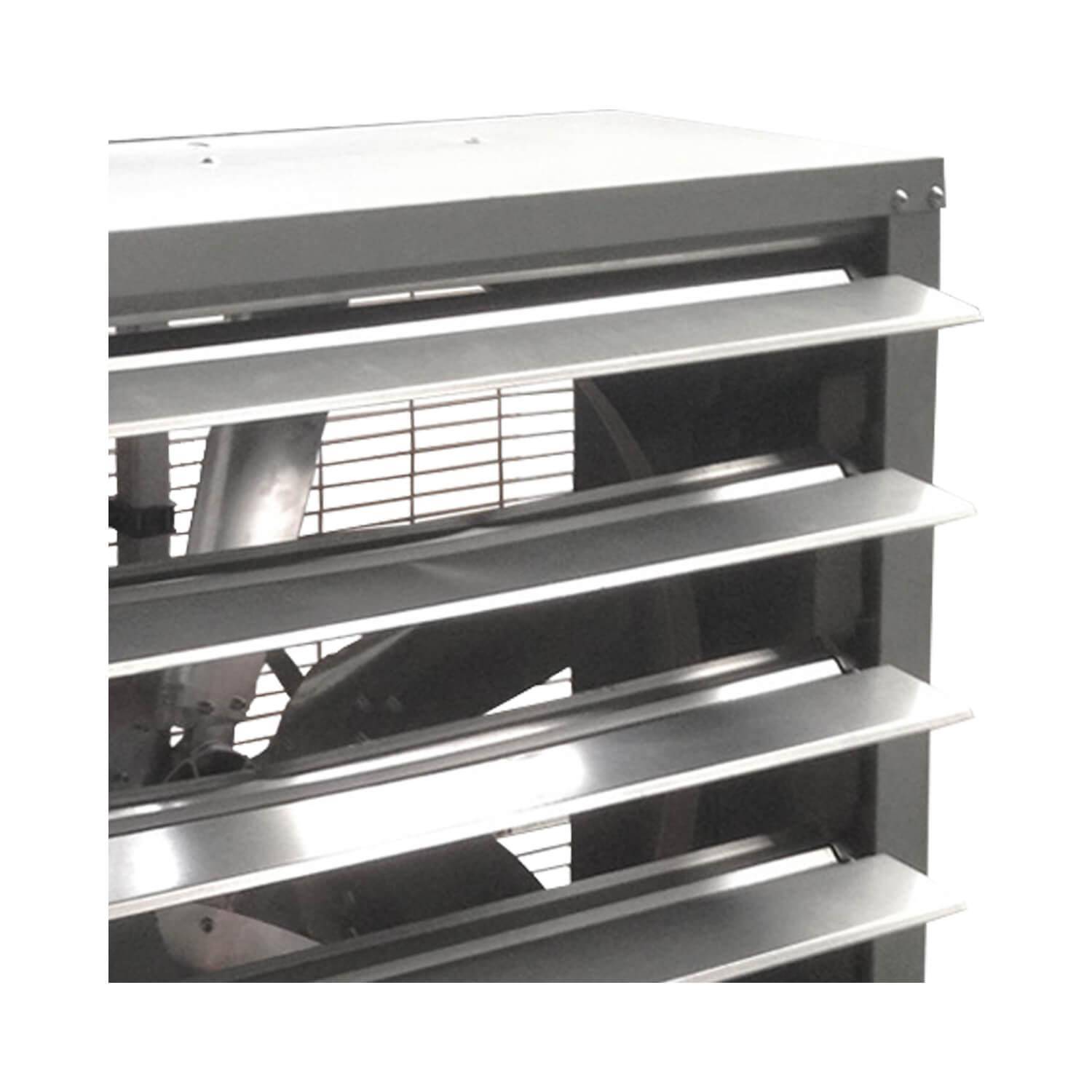 Ventilador Helicoidal Industrial con Persiana Sobrepresión