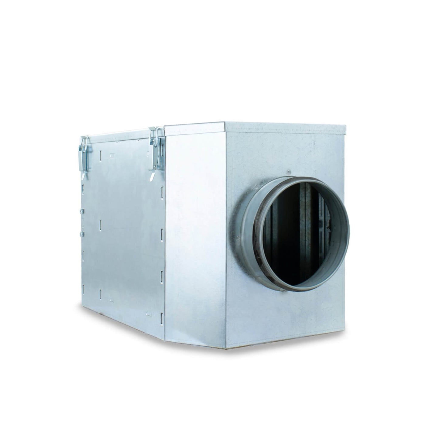 FILVENT Caja Portafiltros de Acero Galvanizado con Ventilador Incorporado para Filtros de Panel