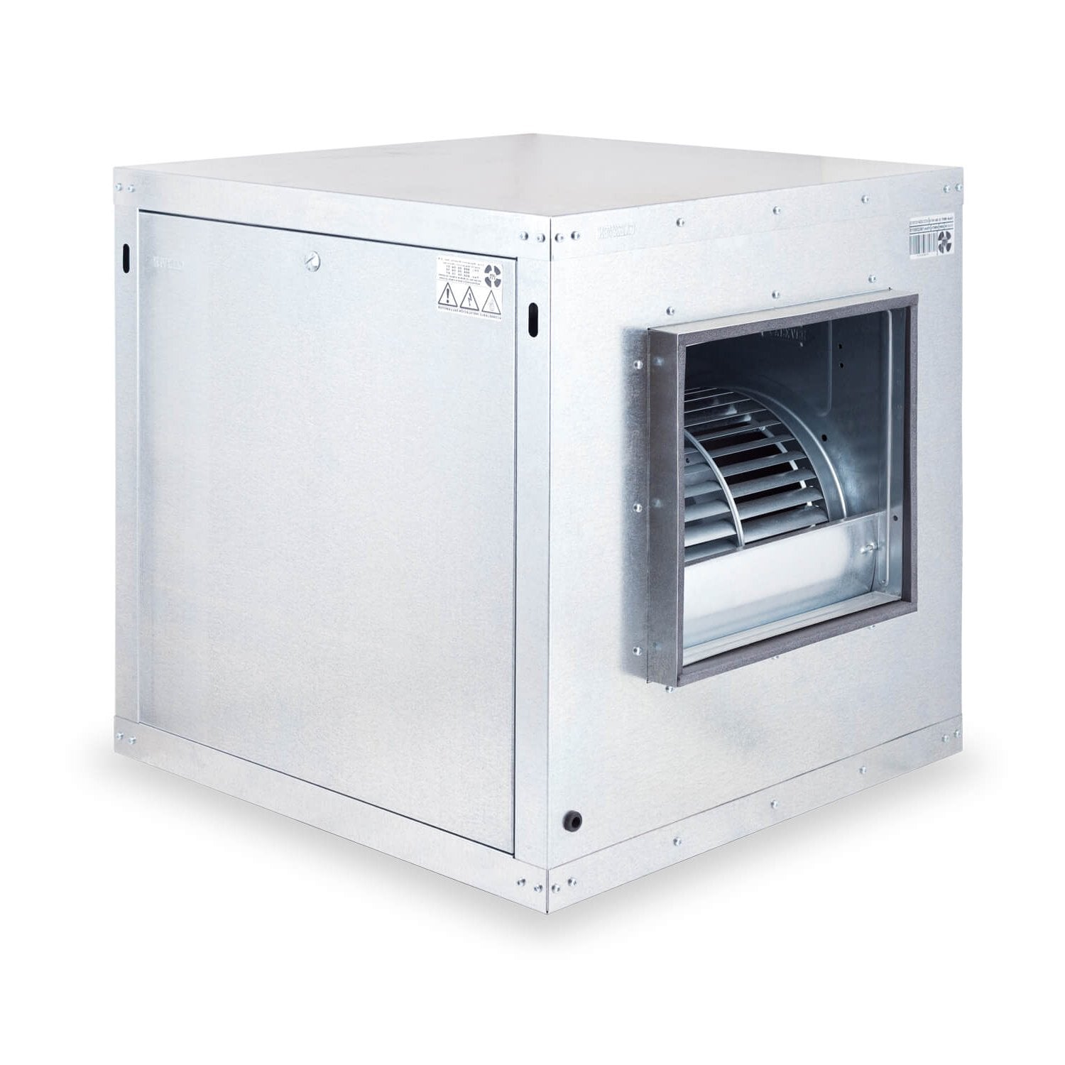 Unidad de ventilación de doble aspiración, aislamiento acústico y anti-humedad, equipada con ventilador de la serie VCVMDA de 1 y 3 velocidades