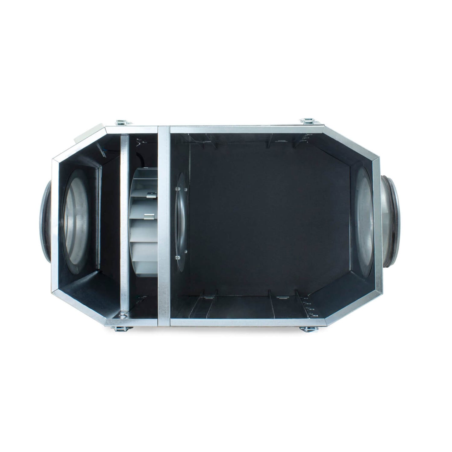 FILVENT Caja Portafiltros de Acero Galvanizado con Ventilador Incorporado para Filtros de Panel