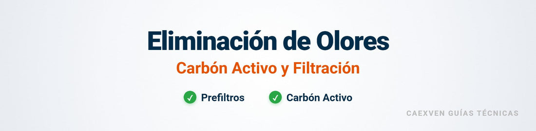 Cabecera de artículo sobre eliminación de olores en cocinas industriales mediante carbón activo