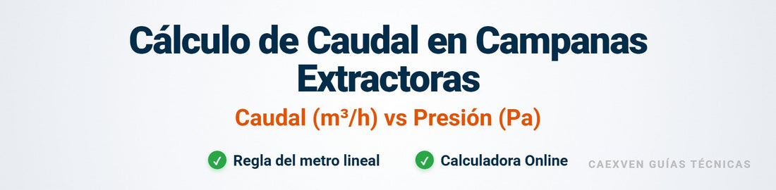 Cabecera del artículo sobre cálculo de motores de campana industrial con enlace a calculadora online gratuita.