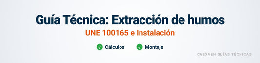 Cabecera del manual técnico de diseño, cálculo e instalación de sistemas de extracción para cocinas industriales Caexven.