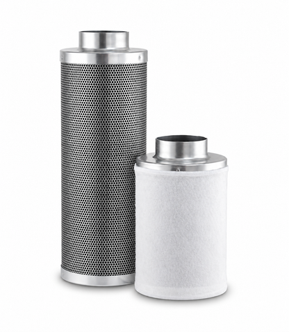 Filtro Cilíndrico de Carbón Activado para Eliminación de Olores en Cultivos de Interior, Purificación de Aire y Otros Gases