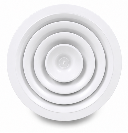 Difusor de Aire Redondo en Aluminio Blanco