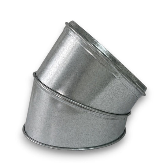 Codo Aislado Doble Pared en Acero Galvanizado - Ángulo 45º - Serie Modular Aislada