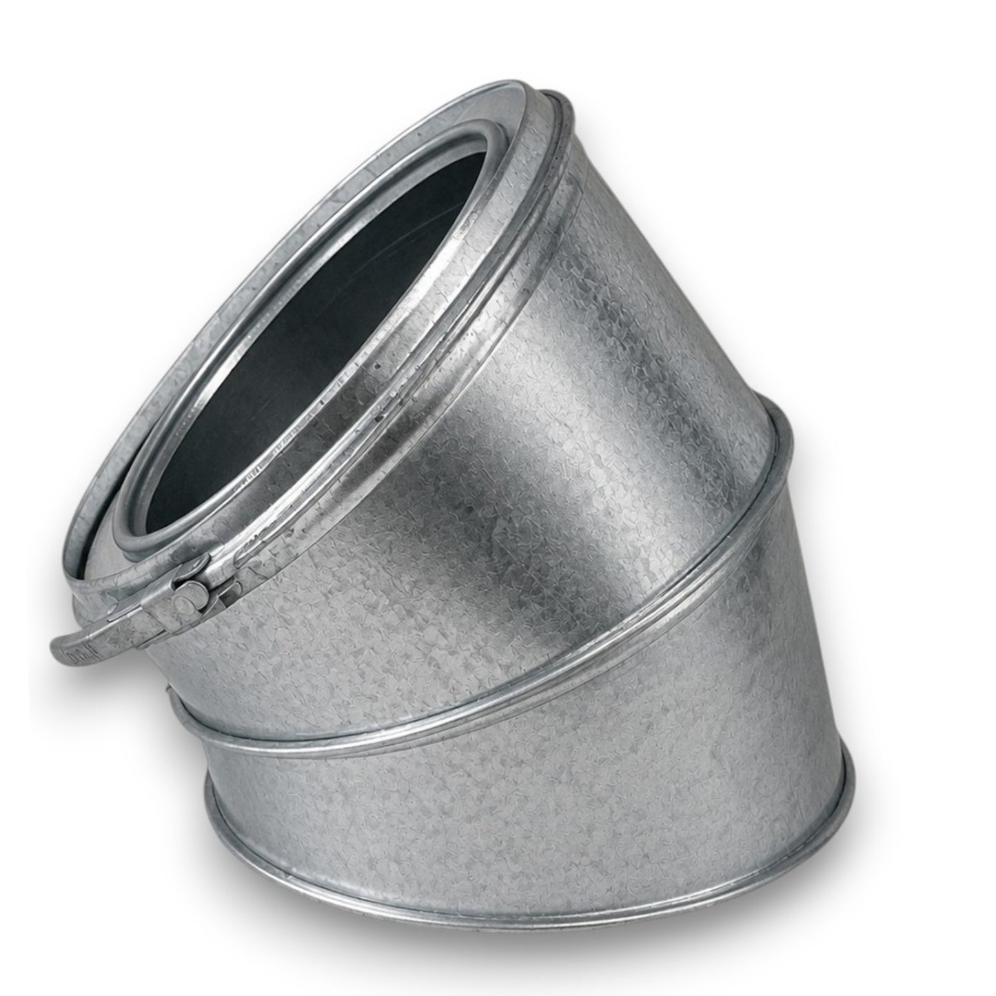 Codo Aislado Doble Pared en Acero Galvanizado - Ángulo 45º - Serie Modular Aislada
