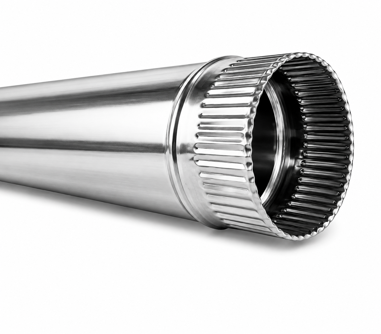 Tubo para chimeneas en Acero Inoxidable Longitud 1 m - Serie lisa
