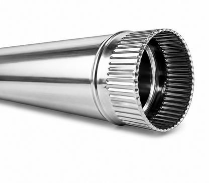 Tubo para chimeneas en Acero Inoxidable Longitud 1 m - Serie lisa