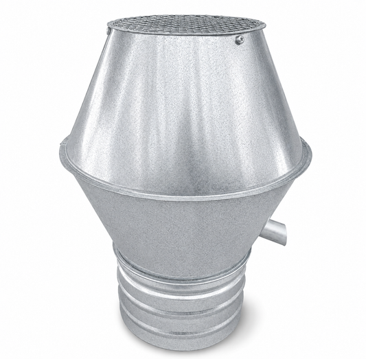 Sombrerete Tipo JET para Conductos en Acero Galvanizado - Serie Lisa y Helicoidal