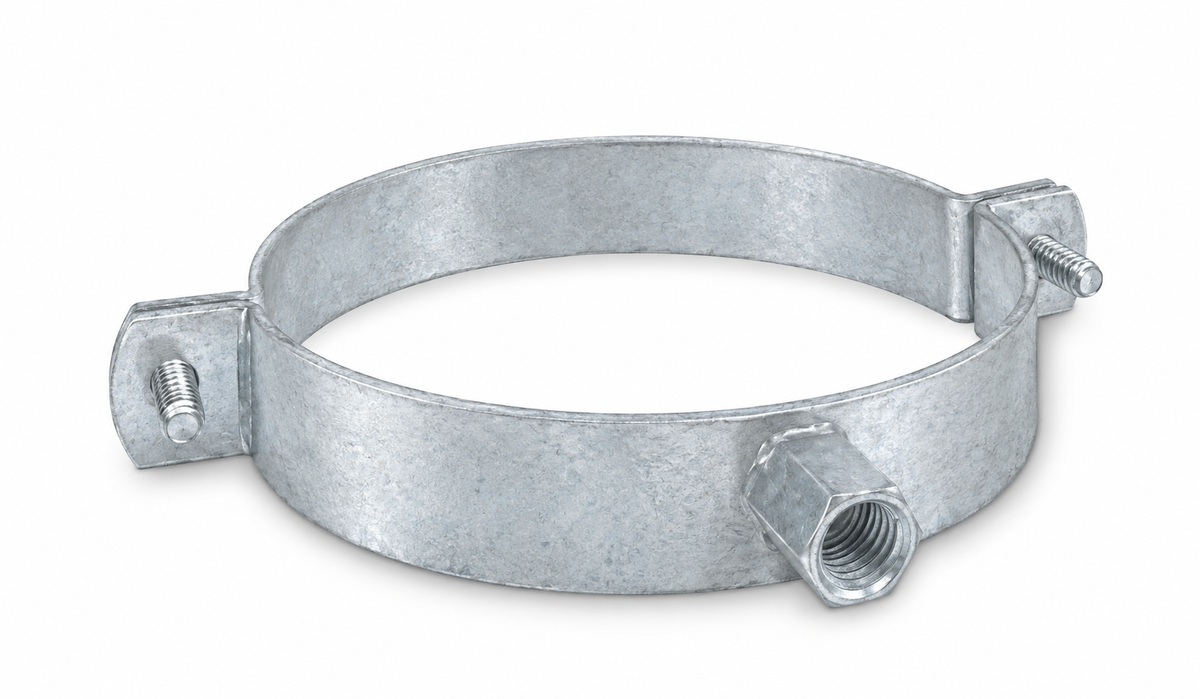 Abrazadera de Fijación Reforzada - Serie Lisa y Helicoidal Acero Galvanizado