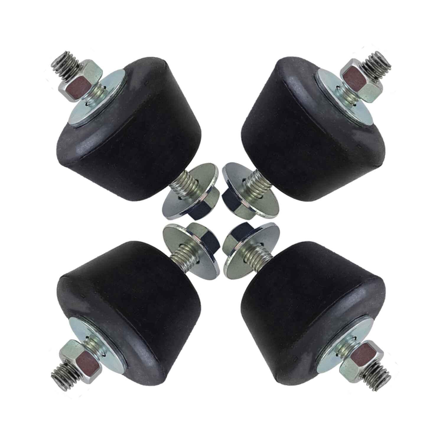 Kit de 4 Silentblocks de Goma para Aire Acondicionado Exterior - Amortiguador de Vibraciones M8, Pies Antivibración para Montaje en Soporte