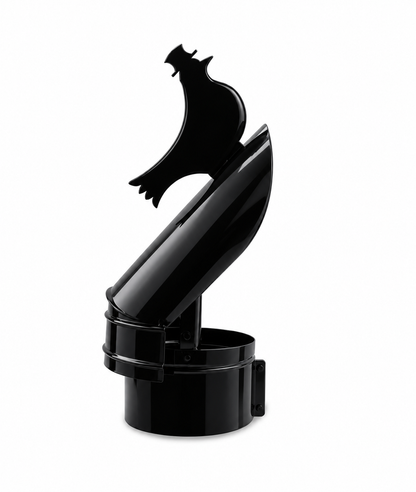 Sombrerete Giratorio tipo Veleta para chimeneas en Acero pintado en Negro - Serie lisa