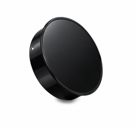 Tapón de Conductos para chimeneas en Acero Negro Vitrificado - Serie Lisa
