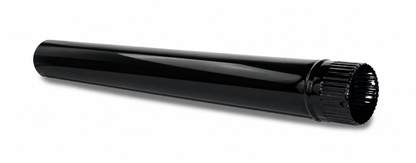 Tubo para chimeneas en Acero Negro Vitrificado Longitud 1 m - Serie lisa