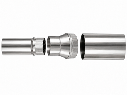 Ampliación para chimeneas en Acero Inoxidable - Serie Lisa