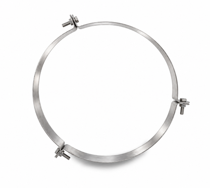 Abrazadera de Vientos en Acero Inoxidable para Conductos Aislados - Serie Modular Aislada