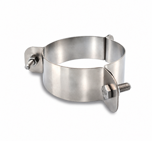 Abrazadera de Vientos en Acero Inoxidable para Conductos Aislados - Serie Modular Aislada