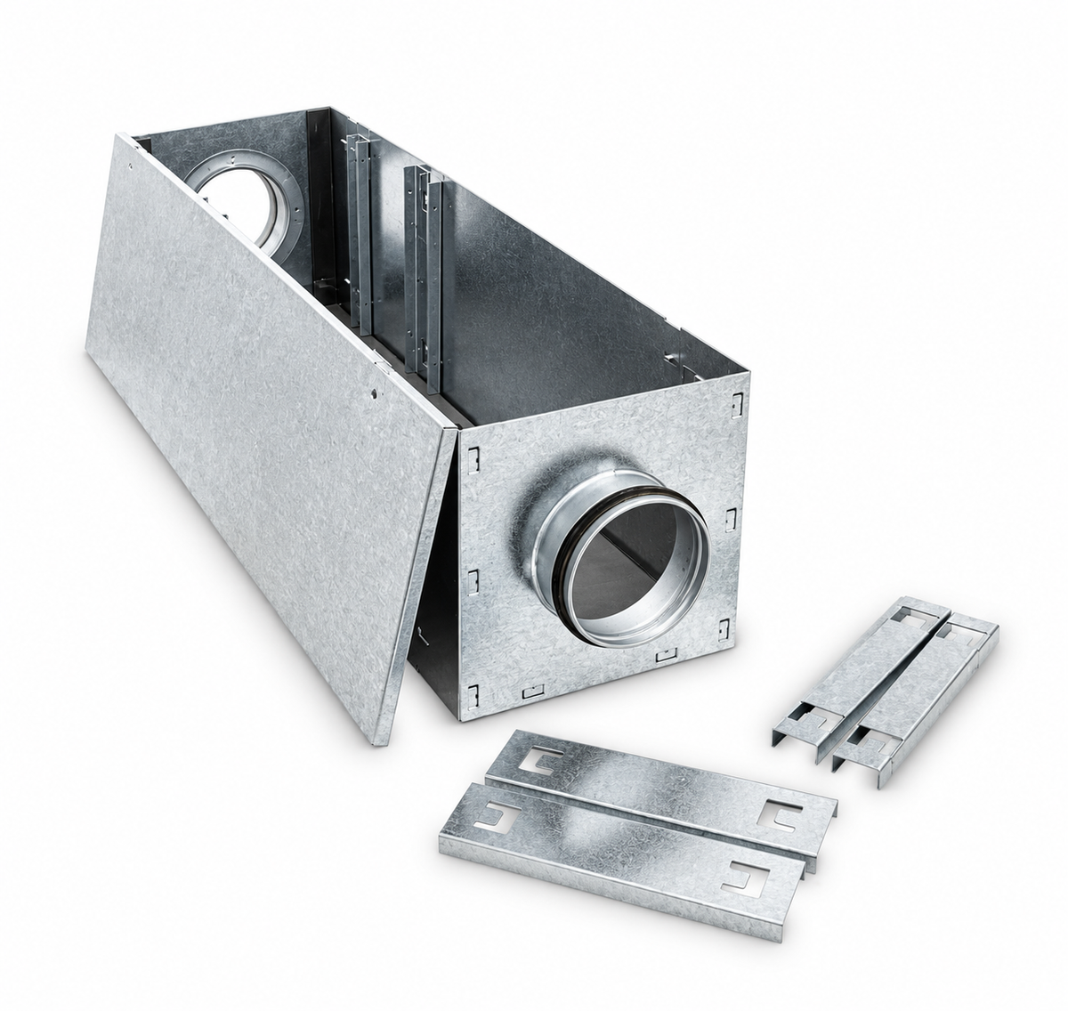 Caja Portafiltros de Acero Galvanizado para Filtros de Bolsa y Panel