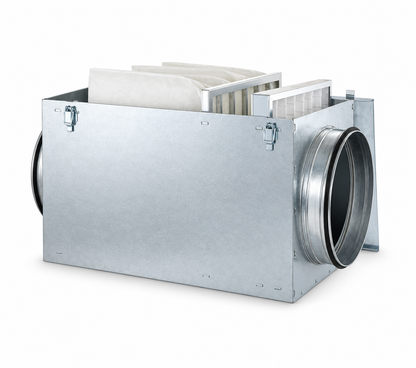 Caja Portafiltros de Acero Galvanizado para Filtros de Bolsa y Panel