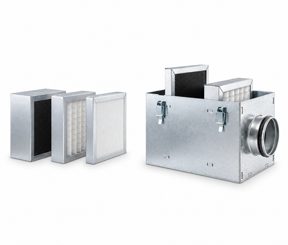 Caja Portafiltros de Acero Galvanizado para Filtros de Panel