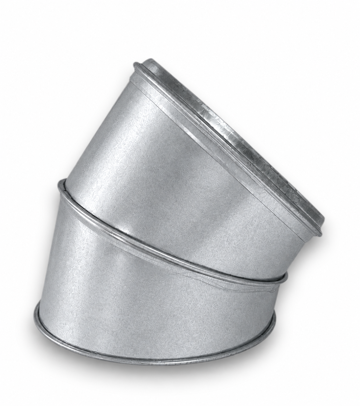 Codo Aislado Doble Pared en Acero Galvanizado - Ángulo 45º - Serie Modular Aislada