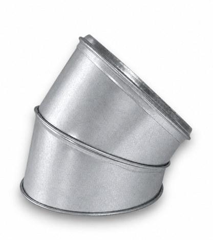Codo Aislado Doble Pared en Acero Galvanizado - Ángulo 45º - Serie Modular Aislada
