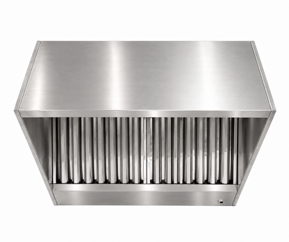 Campana Extractora Industrial Rectangular de Acero Inoxidable para Fijación a Pared