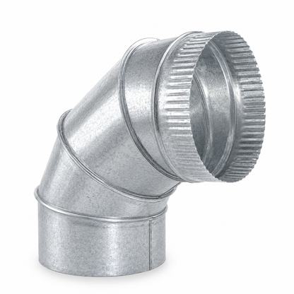 Codo de Sectores para chimeneas en Acero Galvanizado - Ángulo 90º - Serie lisa