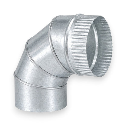 Codo de Sectores para chimeneas en Acero Galvanizado - Ángulo 90º - Serie lisa