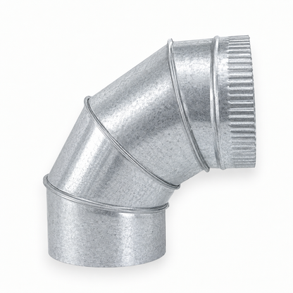 Codo de Sectores para chimeneas en Acero Galvanizado - Ángulo 90º - Serie lisa