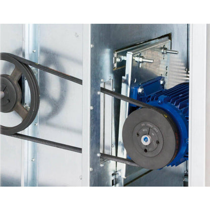 Unidad De Ventilación Con Motor De Simple Aspiración a Transmisión y Ventilador - Entrada Izquierda -  Max 400ºC