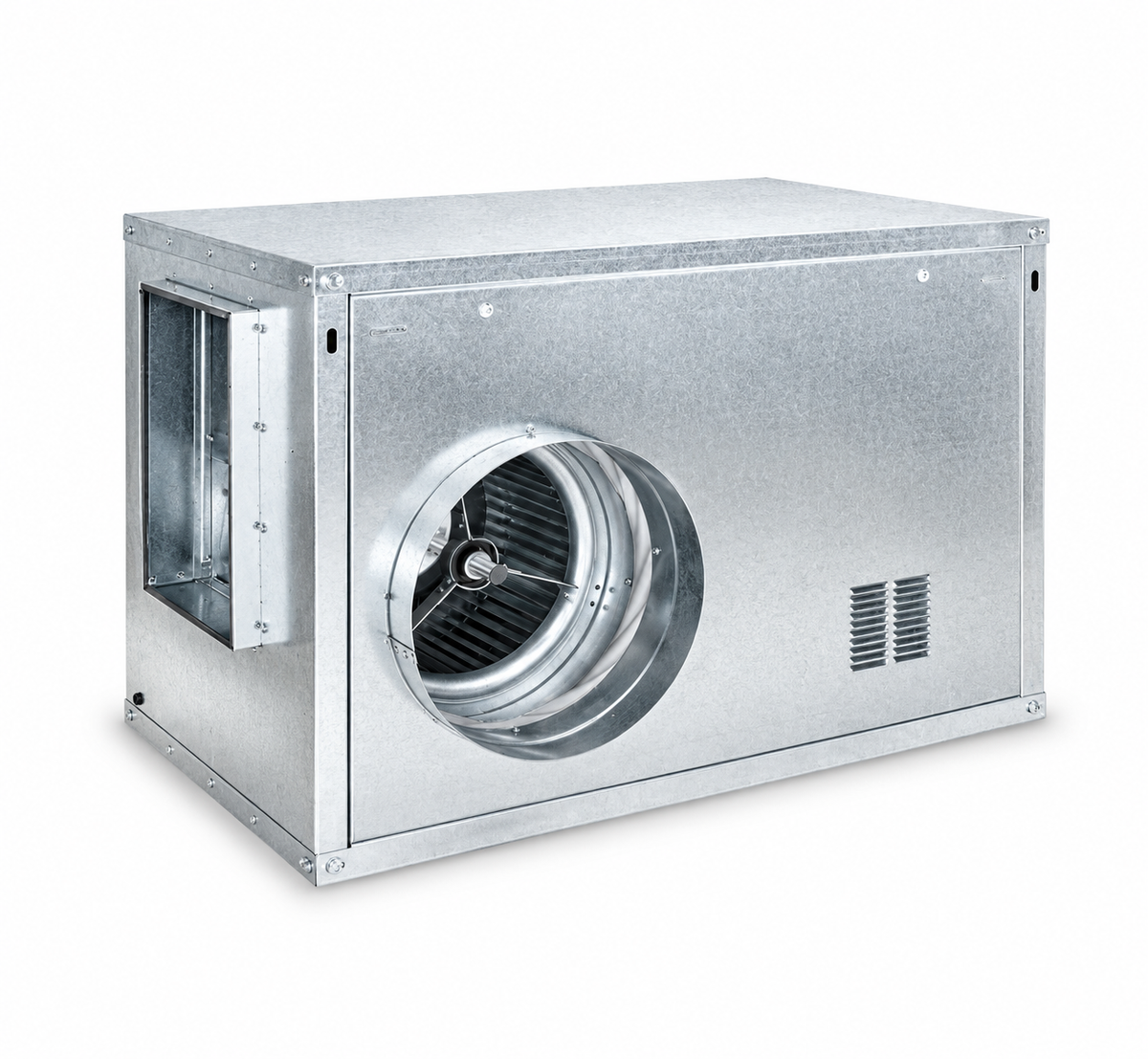 Unidad de Ventilación de Simple Aspiración con Motor a Transmisión - Entrada Derecha