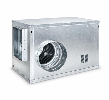 Unidad de Ventilación de Simple Aspiración con Motor a Transmisión - Entrada Derecha