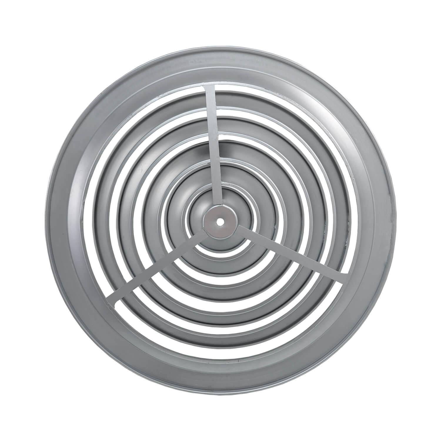 Difusor de Aire Redondo en Aluminio Plateado